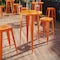 Flash Furniture Round Orange Metal Bar Table, 24RD, 24" L, 24" W, 41" H, Galvanized Steel, Rubber Top, Orange CH-51080-40-OR-GG - alternate 9